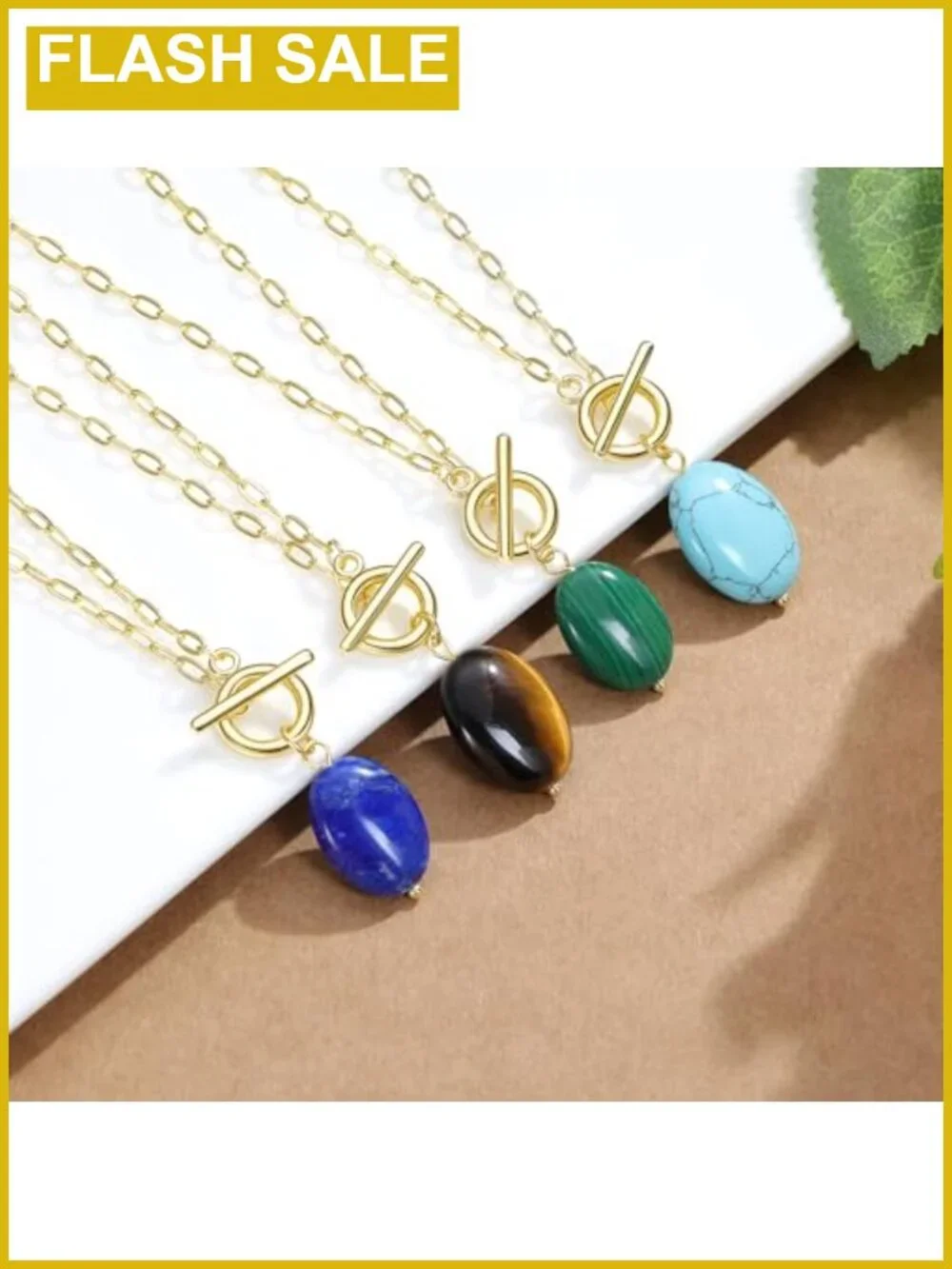 Baroque Pearl Necklace Women 14K Gold Silver Plated Gemstone Pendant